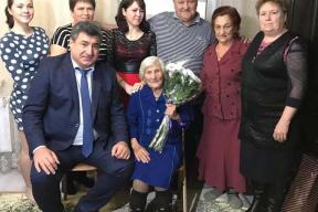 100-летний юбилей Анны Фёдоровны Колмыченко